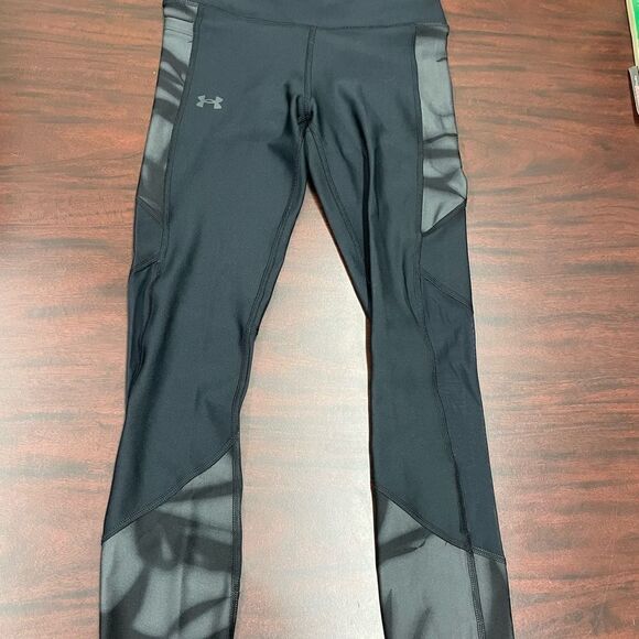 NWT Under Armour Compression High Rise Ankle Cropped Leggings with Mesh- X-small - Picture 1 of 8